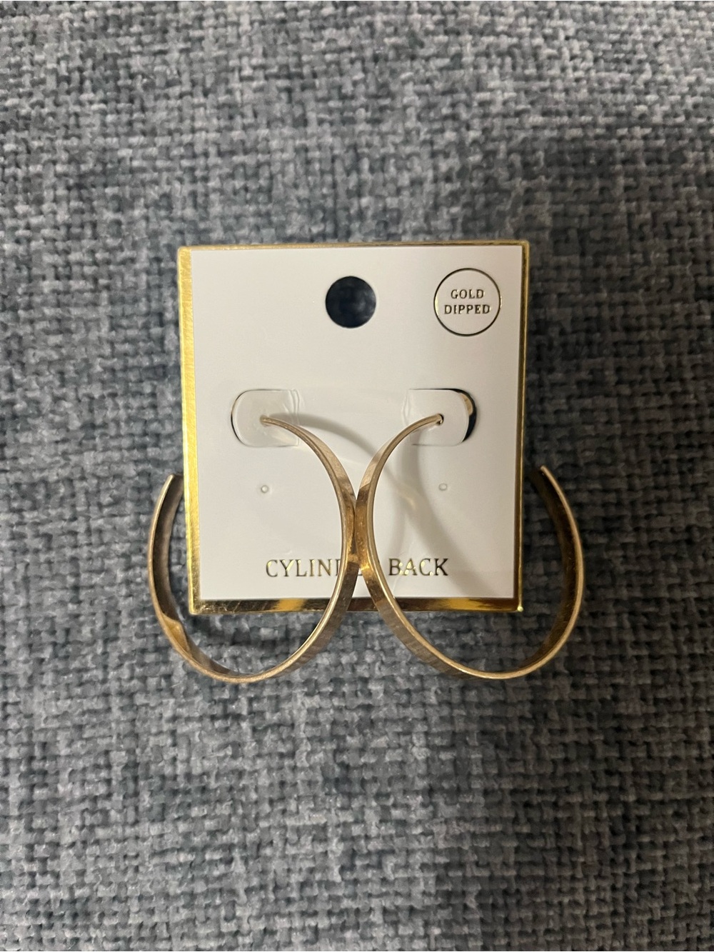 Gold Dipped Hoop Earrings -